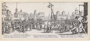 The Torture at the Gallows by Jacques Callot