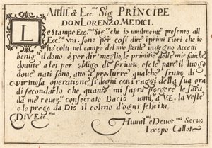 Dedication to Don Lorenzo de