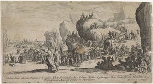 Crossing the Red Sea by Jacques Callot