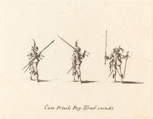 Drill with the Musket by Jacques Callot