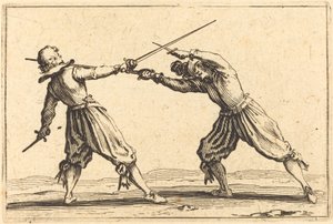 Duel with Swords and Daggers by Jacques Callot