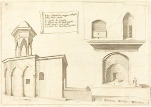 Elevation of the Church of the Holy Sepulchre by Jacques Callot