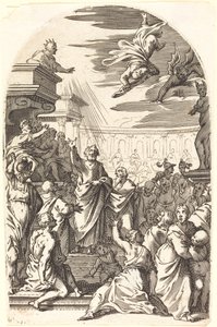 Fall of Simon the Magician by Jacques Callot