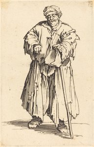 Fat Beggar with Eyes Cast Down by Jacques Callot