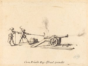 Firing the Cannon by Jacques Callot