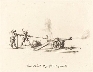Firing the Cannon by Jacques Callot