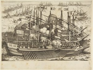 First Naval Battle by Jacques Callot