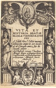 Frontispiece for "The Life of the Virgin" by Jacques Callot