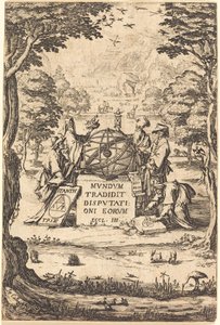 Frontispiece for the Sacred Cosmologia Title with Astrologers by Jacques Callot