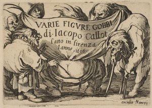 Frontispiece, from Varie Figure Gobbi, 1616-22 by Jacques Callot