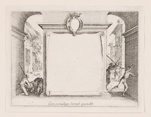 Frontispiece, from the series La vie de l by Jacques Callot