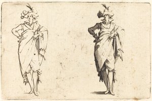 Gentleman Viewed from the Front with Hand on Hip by Jacques Callot