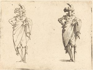 Gentleman Viewed from the Front with Hand on Hip by Jacques Callot