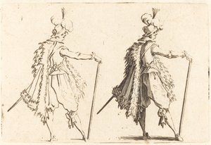 Gentleman with Cane by Jacques Callot
