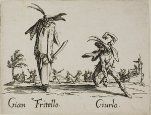 Gian Fritello - Ciurlo, plate 7 from Balli di Sfessania by Jacques Callot