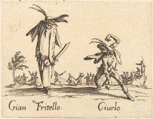 Gian Fritello and Ciurlo by Jacques Callot