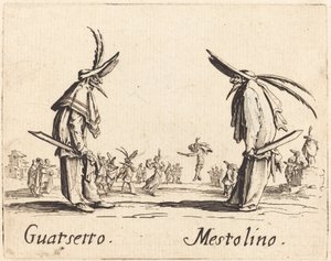 Guatsetto and Mestolino by Jacques Callot
