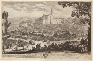 Fair of Impruneta [Florentine Version] by Jacques Callot