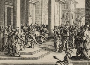 Jesus and the Adulteress, 1635 by Jacques Callot