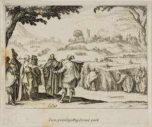Jesus with the Pharisees, from The New Testament by Jacques Callot