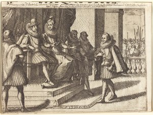 King and Queen in Consultation about the Turks by Jacques Callot