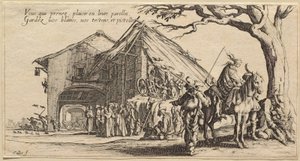 The Halt of the Bohemians: The Fortune Tellers by Jacques Callot