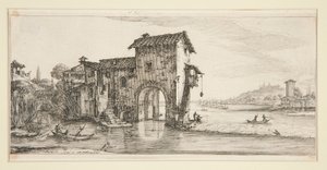 The Mill on the Water, from Landscapes for Giovanni de Medici by Jacques Callot