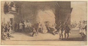 Last Supper, Plate 2 from the Series "The Great Passion" by Jacques Callot