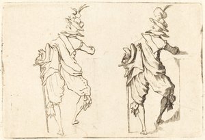 Man with Sword by Jacques Callot