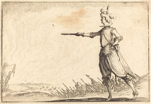 Military Commander on Foot by Jacques Callot