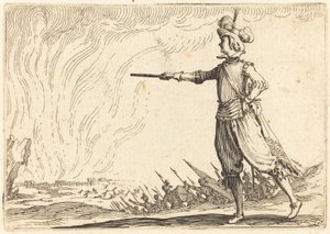 Military Commander on Foot by Jacques Callot