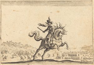 Military Commander on Horseback, c. 1622 by Jacques Callot