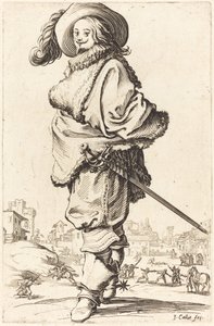 Noble Man with Fur Plastron by Jacques Callot