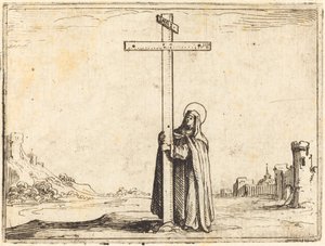 Nun Embracing the Holy Cross by Jacques Callot
