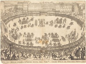 Parade in the Amphitheater by Jacques Callot