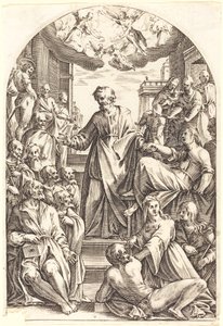 Peter Raising Tabitha by Jacques Callot