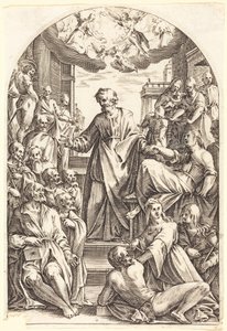 Peter Raising Tabitha by Jacques Callot