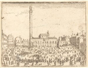 Public Square, Siena by Jacques Callot