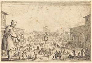 Piazza SS. Annunziata, Florence by Jacques Callot