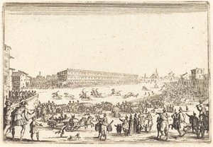 Piazza Santa Croce, Florence, c. 1622 by Jacques Callot