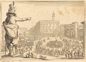Piazza della Signoria, Florence by Jacques Callot