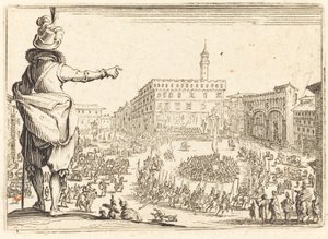 Piazza della Signoria, Florence, c. 1622 by Jacques Callot