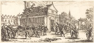 Pillaging a Monastery by Jacques Callot