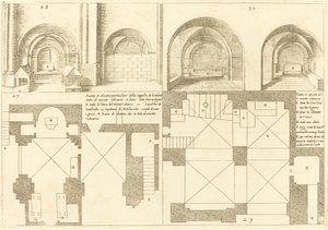 Plan and Elevation of the Chapel of Godefroy de Bouillon by Jacques Callot