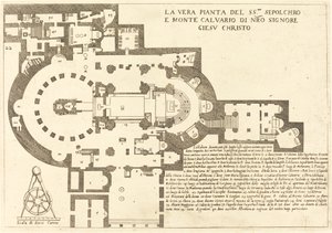 Plan of the Holy Sepulchre and Mount Calvary by Jacques Callot