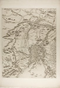 Plate Two from The Siege of La Rochelle by Jacques Callot