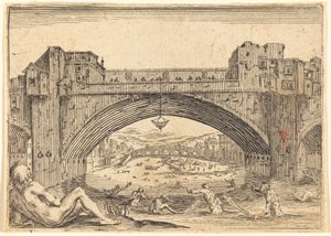 Ponte Vecchio, Florence by Jacques Callot
