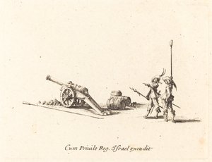 Preparing to Fire the Cannon by Jacques Callot