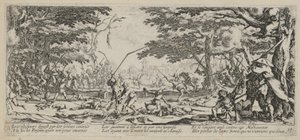 Revenge of the Peasants, Plate 17 from the Series "Horrors of War" by Jacques Callot