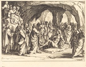 Raising of Lazarus by Jacques Callot